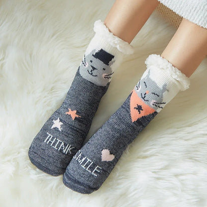 Chaussettes Chaudes Femme – Doublées, Hiver, Kawaii