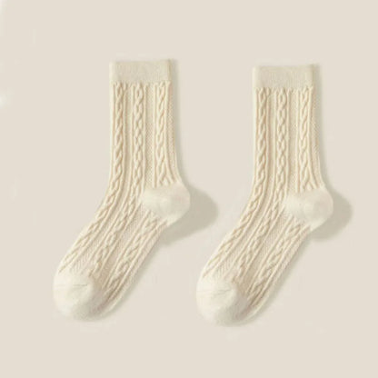 Chaussettes Longues Vintage Femme – Coton