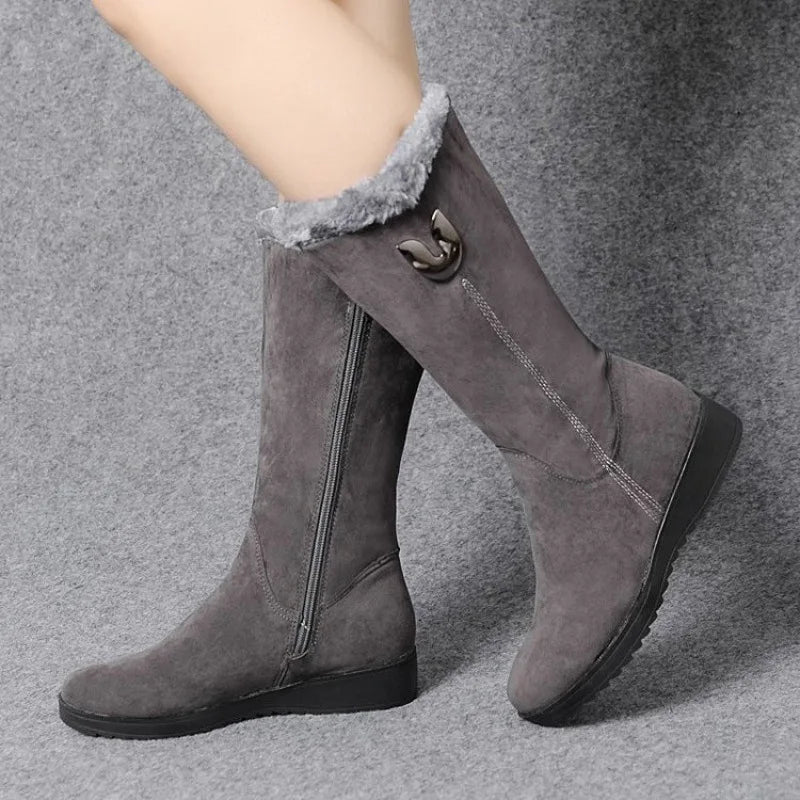 Bottes Haute Hiver Femme Confort