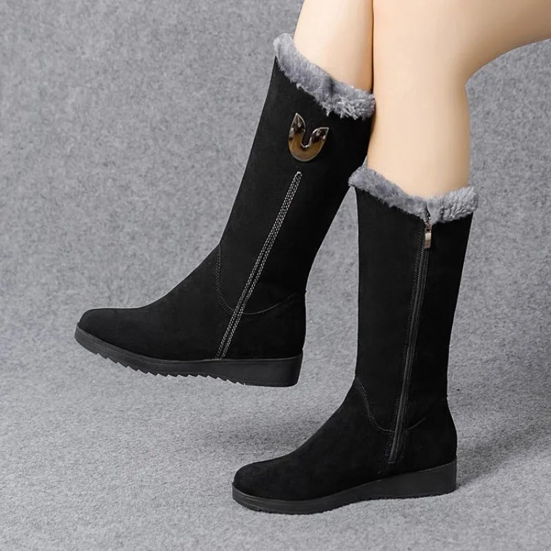 Bottes Haute Hiver Femme Confort