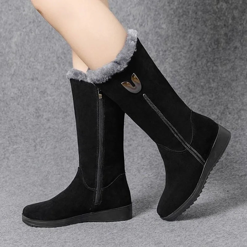 Bottes Haute Hiver Femme Confort