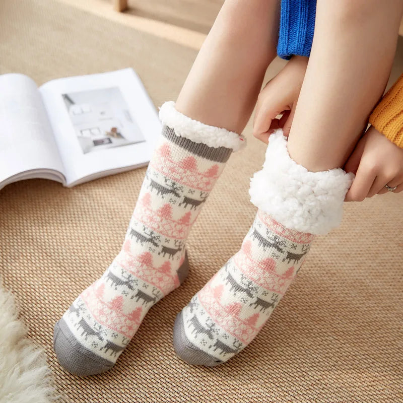 Chaussettes Chaudes Femme – Doublées, Hiver, Kawaii