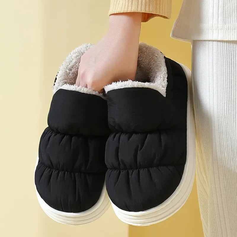 Chaussons d'hiver imperméables unisexes