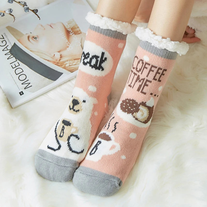 Chaussettes Chaudes Femme – Doublées, Hiver, Kawaii