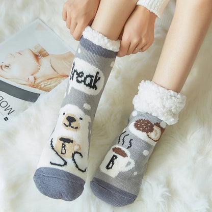 Chaussettes Chaudes Femme – Doublées, Hiver, Kawaii