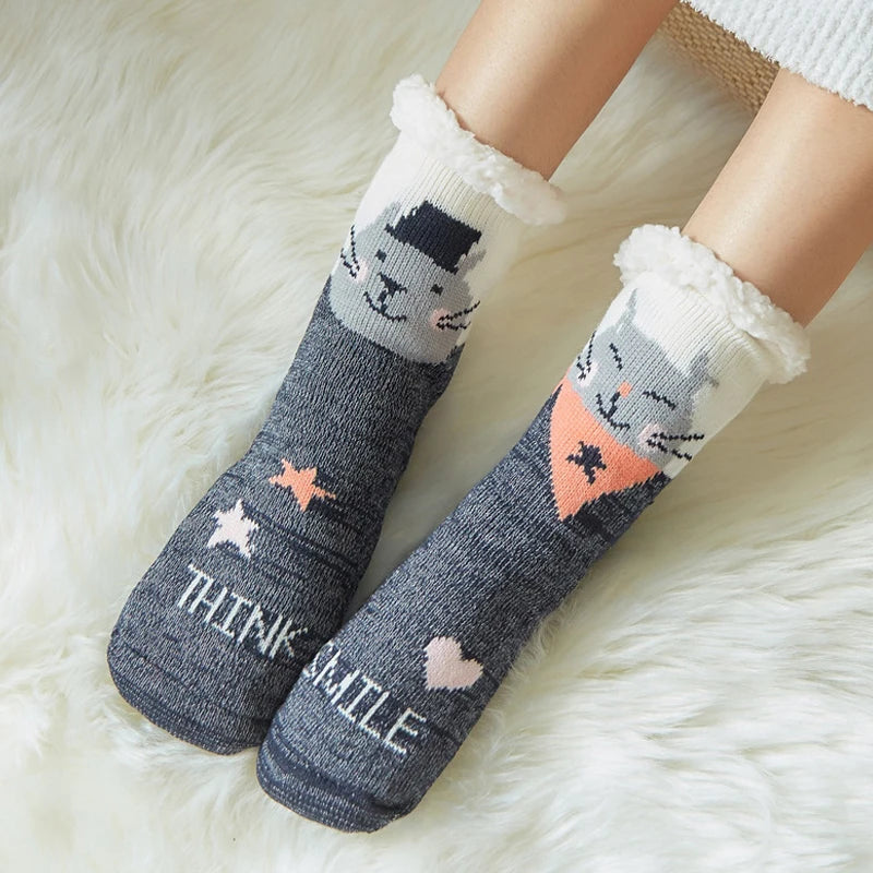 Chaussettes Chaudes Femme – Doublées, Hiver, Kawaii