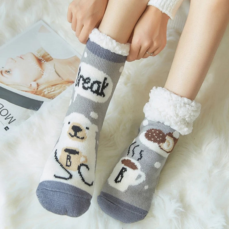 Chaussettes Chaudes Femme – Doublées, Hiver, Kawaii